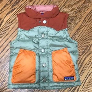 Baby puffer bivy Patagonia vest infant 12-18mo snap down insulated nylon